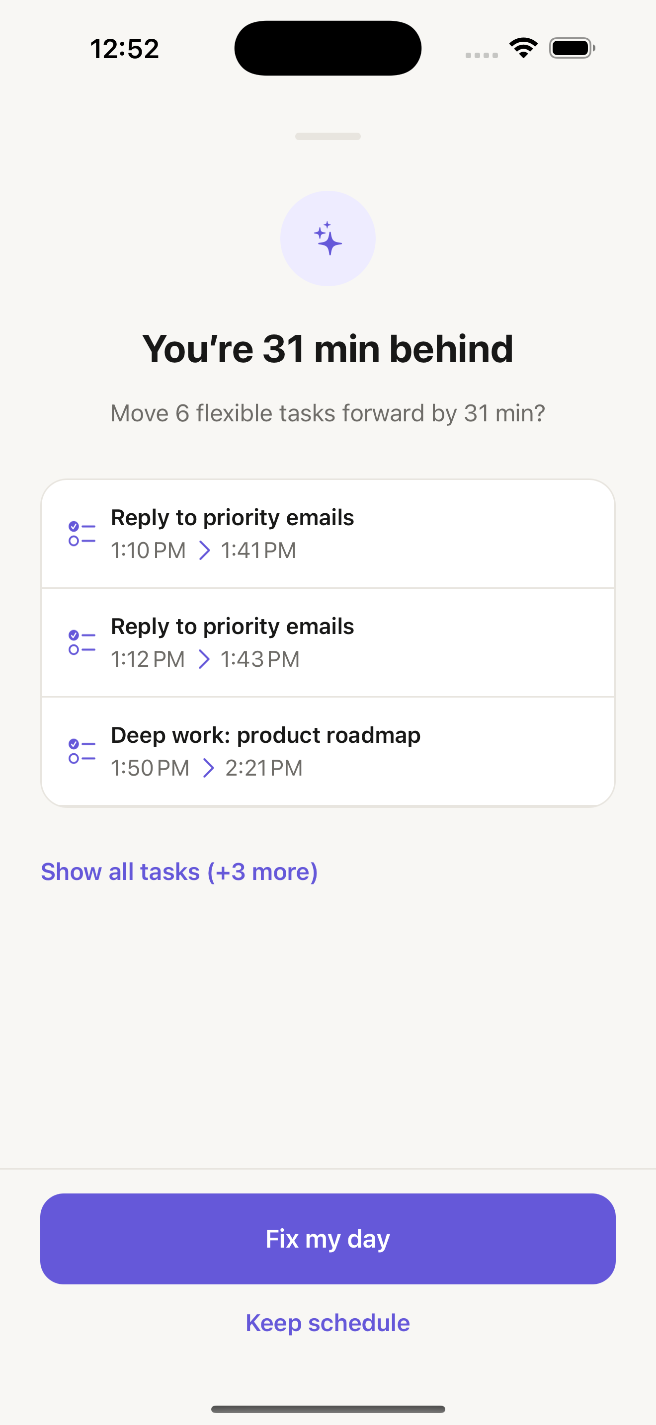 DayShift: Tagesplaner app screenshot