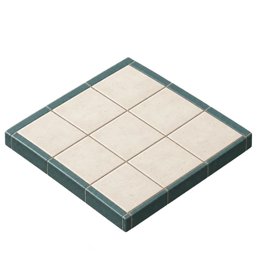 Tiled floor